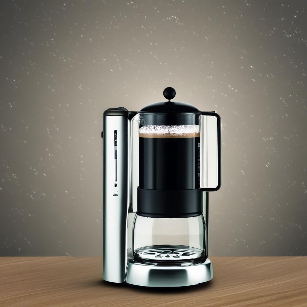 Bodum Brazil 51oz French Press dishwasher-safe glass carafe for easy cleanup.