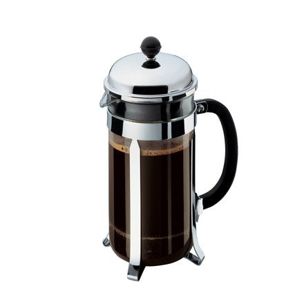 Bodum Chambord heat-resistant handle for comfortable pouring