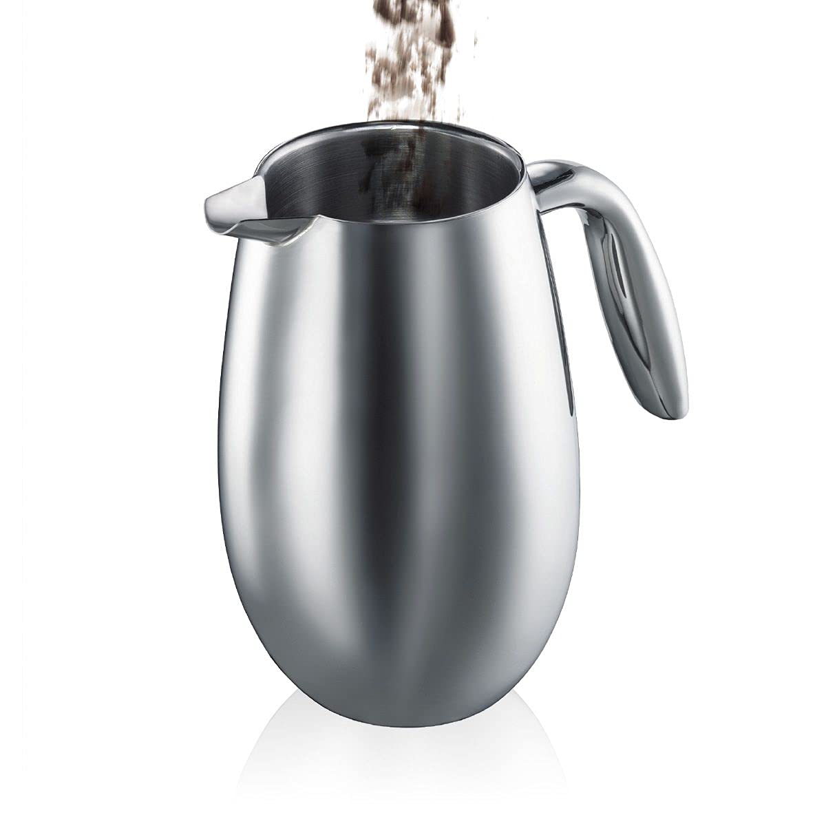 Bodum Columbia Thermal French Press chrome handle designed for comfortable pouring