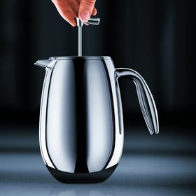 Bodum Columbia Thermal French Press silicone mesh plunger reduces sediment