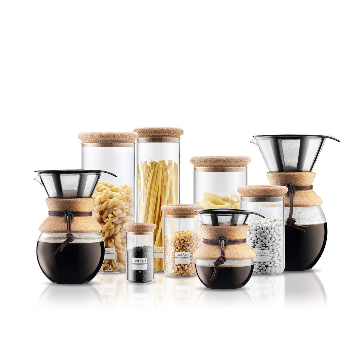 Bodum glass carafe borosilicate for heat resistance and pure flavors.