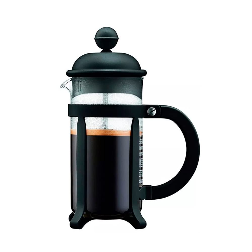 Bodum Java glass carafe closeup reveals heat-resistant borosilicate glass preserving flavor.