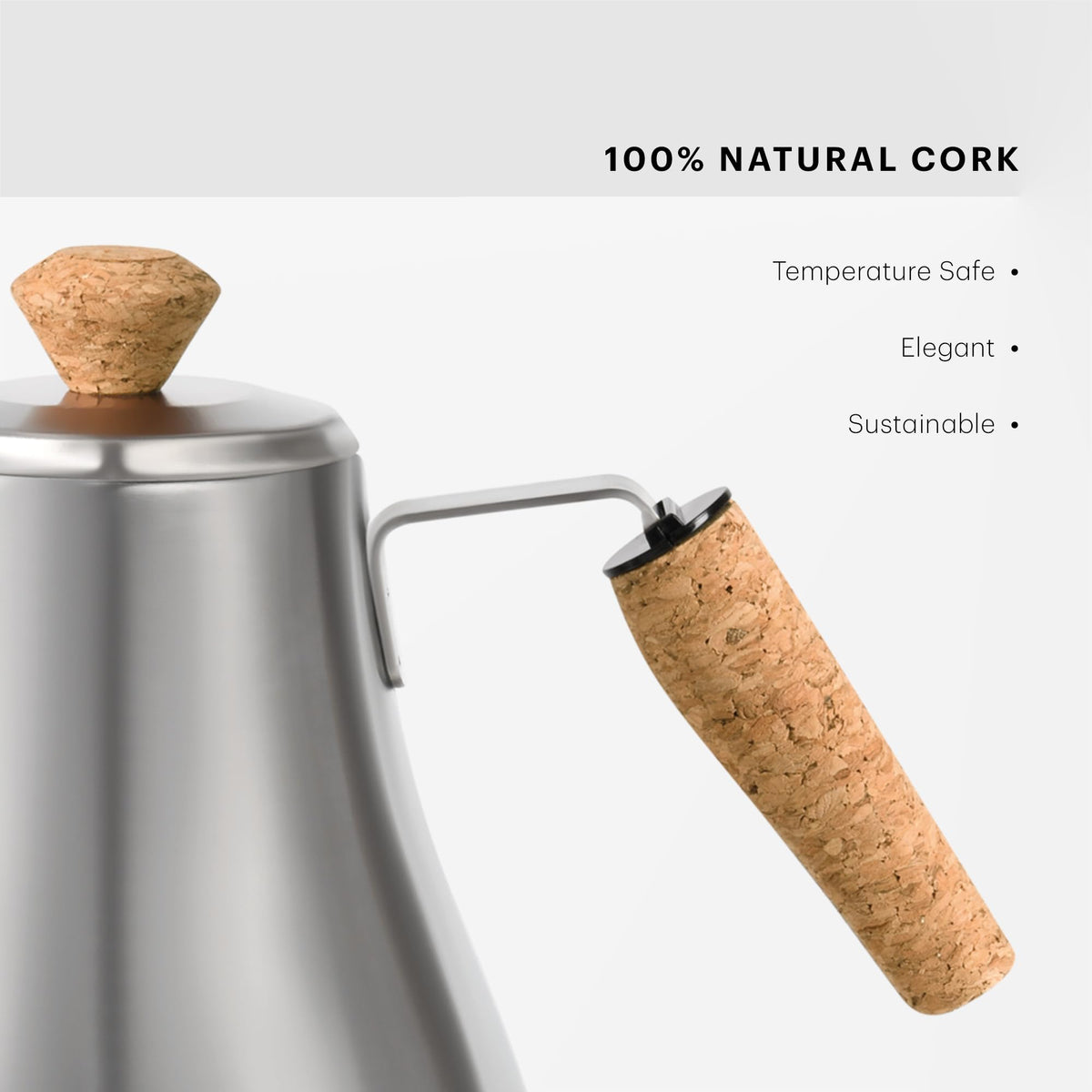 Bodum Melior cordless design allows unrestricted movement while pouring.