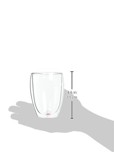 Bodum Pavina hot coffee in 12oz glass highlighting heat retention