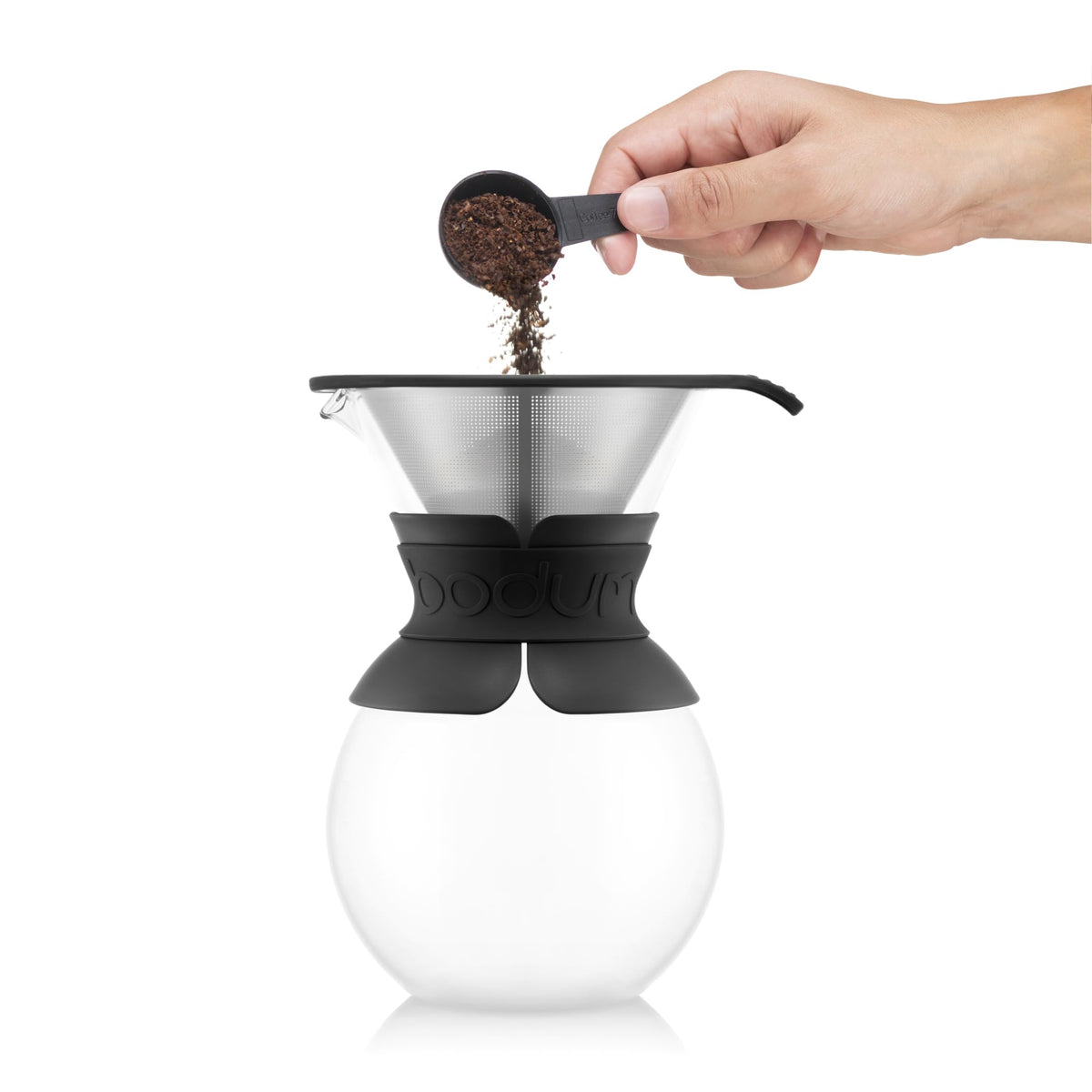 Bodum reusable stainless steel filter preserves oils and aroma for richer cups