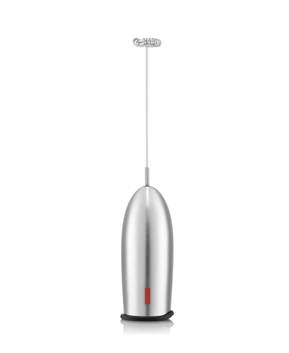 Bodum Schiuma foam wand close-up for silky milk foam.