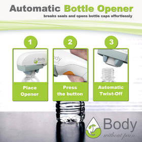 Ergonomic and compact grip on Body Without Pain bottle opener
