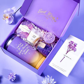 BodyRefresh gift basket for women includes spa items to enjoy at home