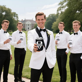 Bohaluo 12-pack can sleeves set ideal for bachelor party gifting.