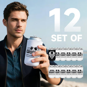 Bohaluo black 12oz neoprene sleeve fits standard cans and prevents condensation.