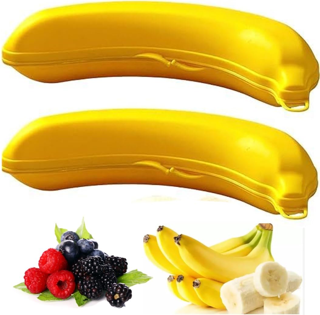 BOHEM'S Banana Keeper On-The-Go case protects bananas during travel.