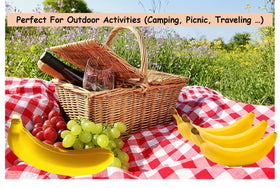 Compact fruit storage for snacks, nuts, or berries on the go.