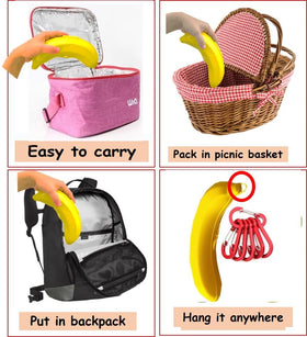 Built-in hook design lets you hang the banana keeper for easy carrying.