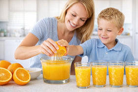 BOHEM'S juice glass set perfect for breakfast orange juice and water.