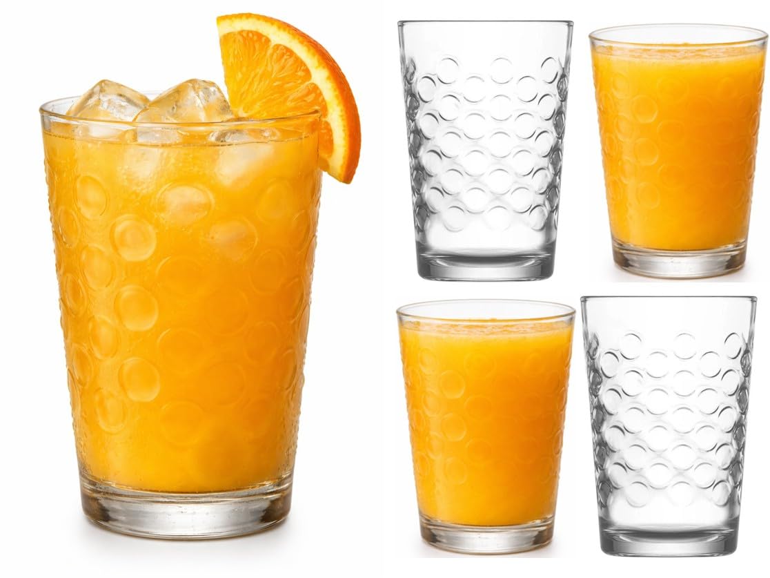 BOHEM'S 7 oz clear juice glass for tasting portions and everyday beverages.