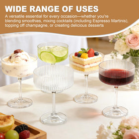 Bohiimia espresso martini setup shows clear, aromatic-friendly glassware.