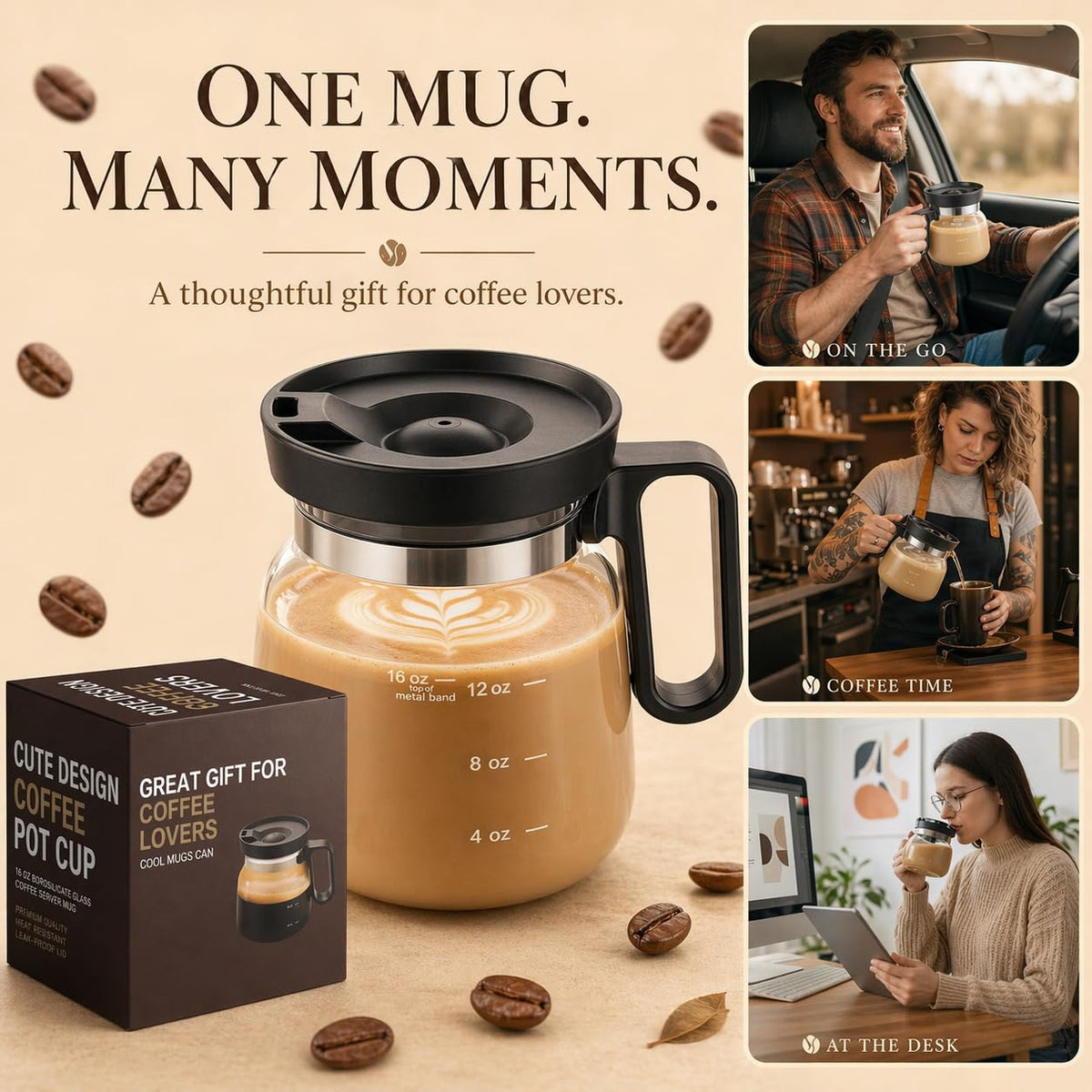 Bohodiy coffee pot mug set for office use and daily routines.