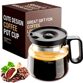 Bohodiy Coffee Pot Mug with Lid shown on a desk for spill-safe use.
