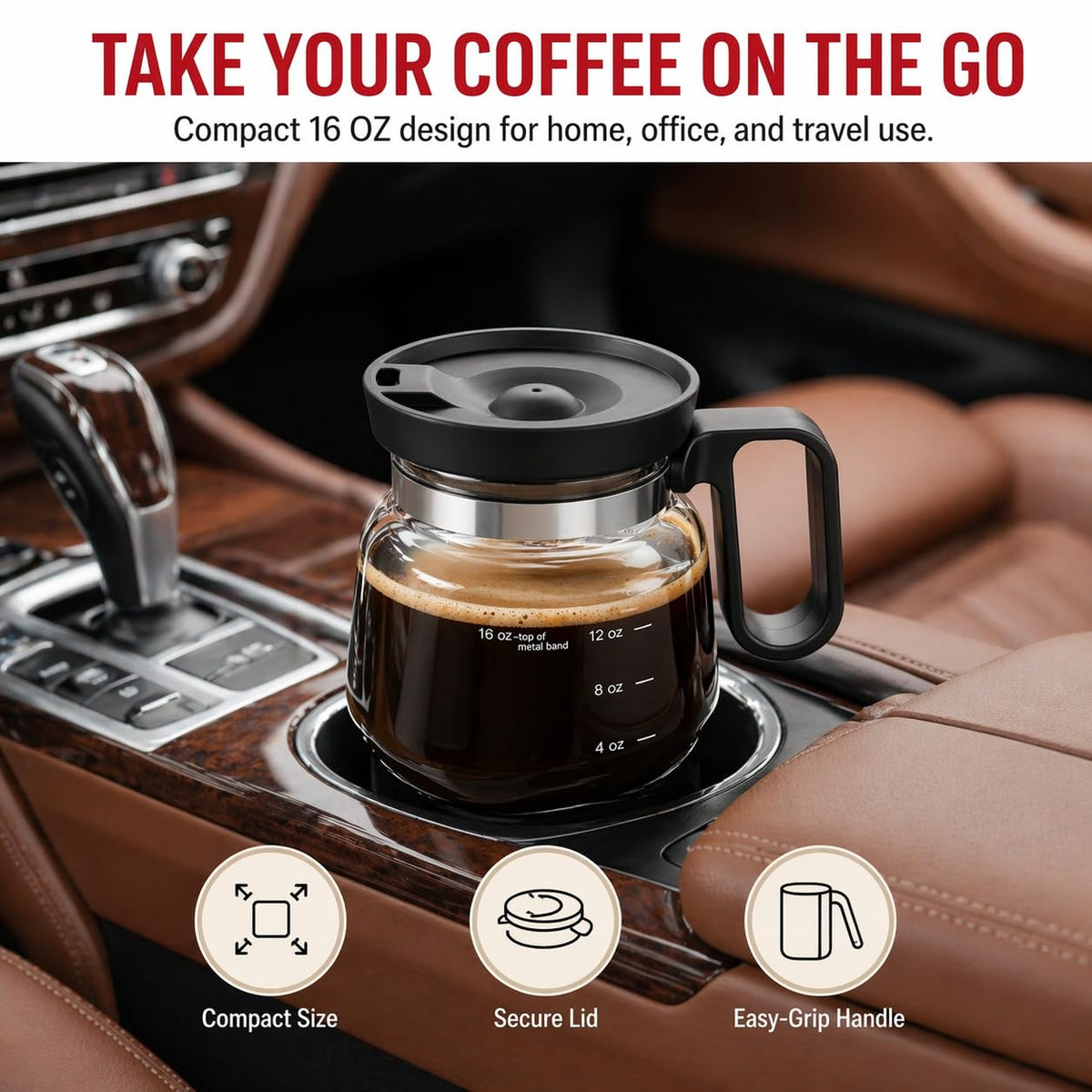 Bohodiy spill-resistant desk mug calmly sits during work tasks.