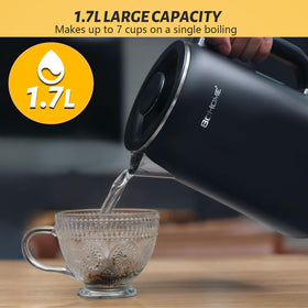 BOHOME kettle with five temperature settings for precise heating.