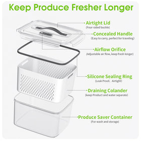 Boichu removable colanders and lids for easy washing and draining
