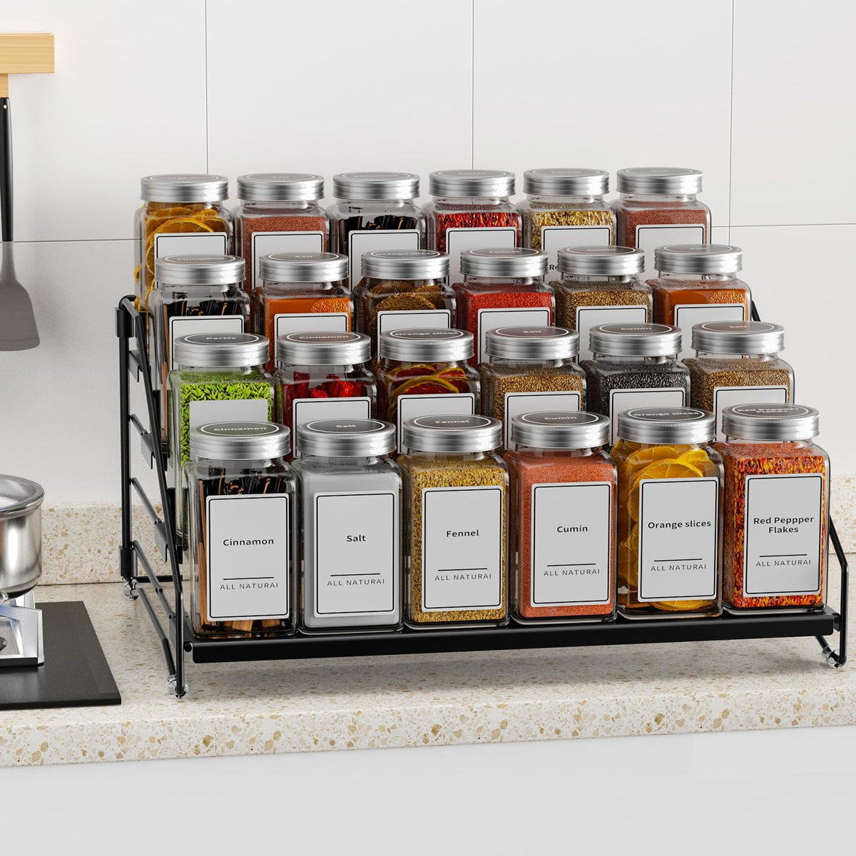 BOIVSHI countertop-use shot shows versatile storage beyond spices