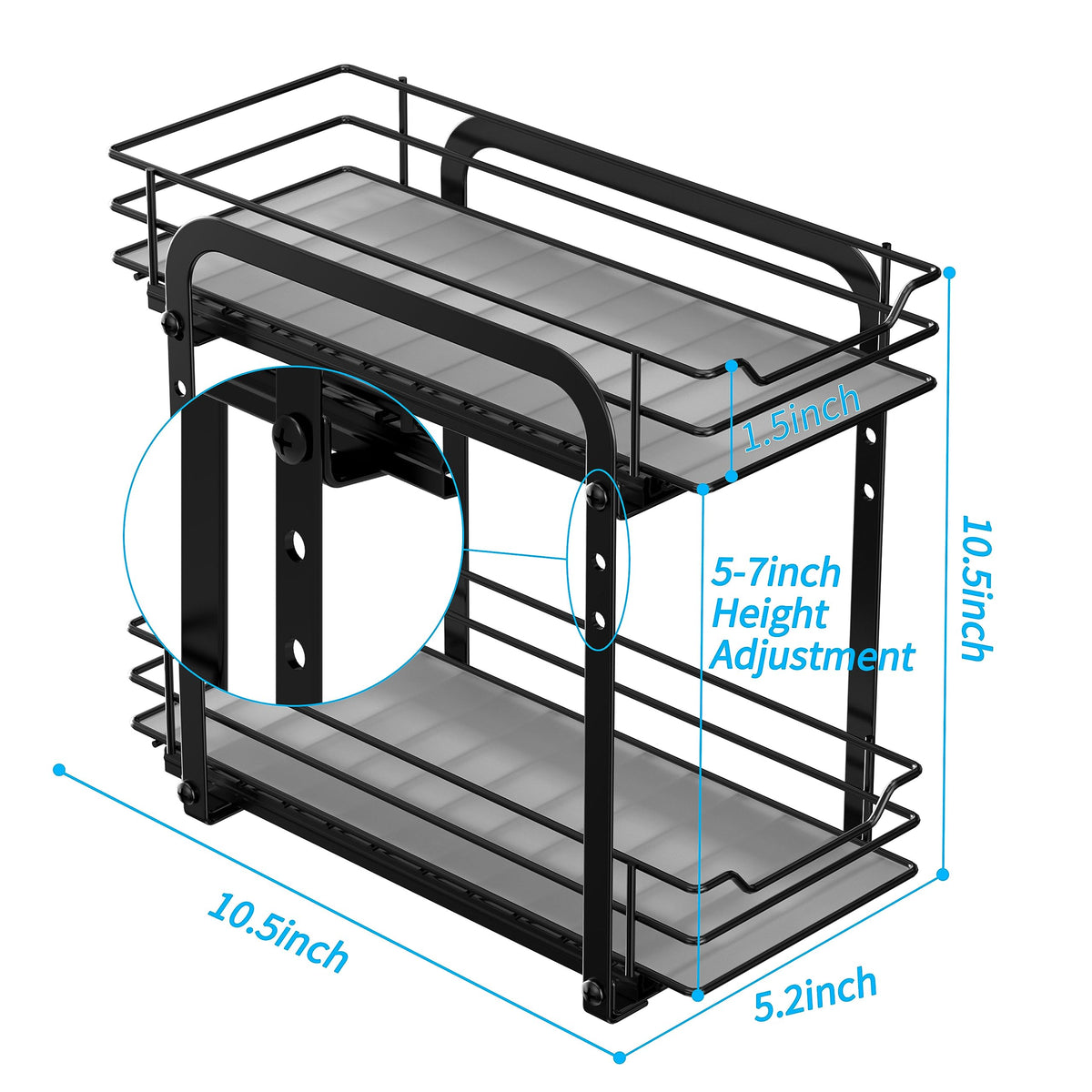 BOIVSHI bottle-stability features cradle jars and prevent tipping.