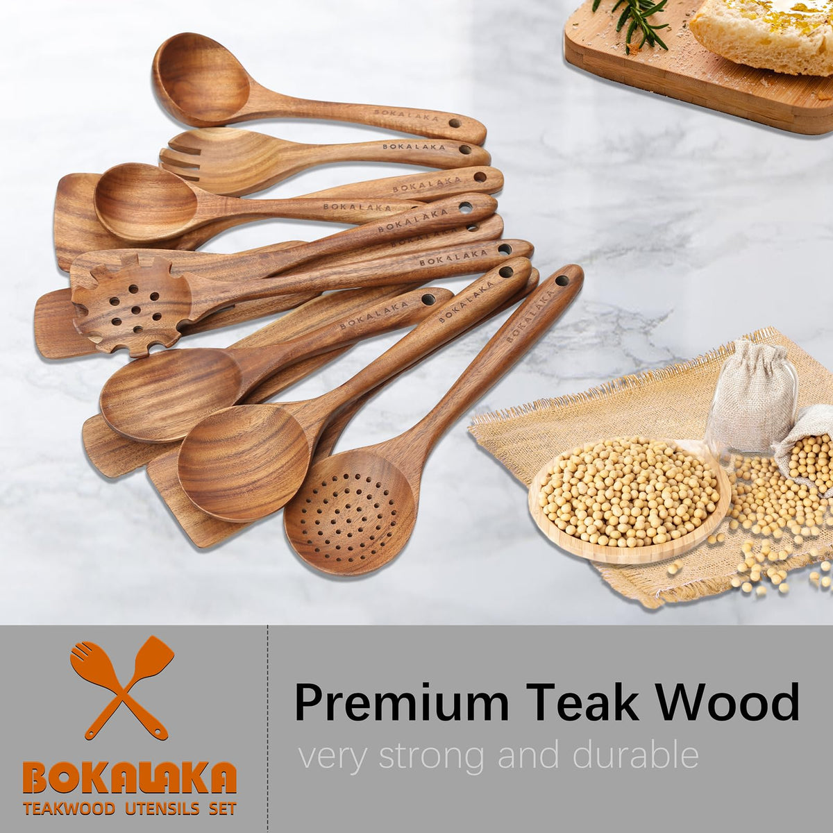 BOKALAKA easy-clean design with hanging hole for storage.