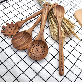 BOKALAKA teak wok spatula ideal for high-heat sautéing