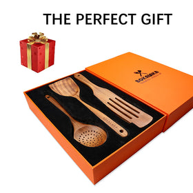 BOKALAKA wok spatula and slotted spatula designed for fast flips.
