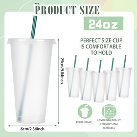 Bokon clear 24 oz plastic tumbler with lid ideal for cold drinks