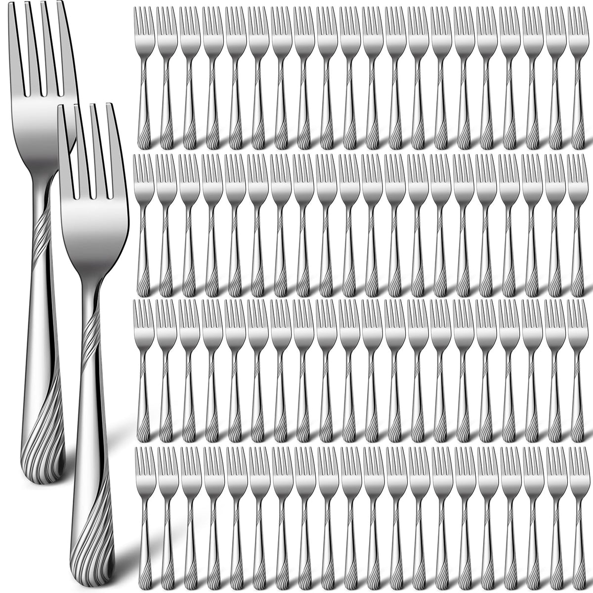 Bokon dinner forks 6.9-inch bulk pack for daily meals.