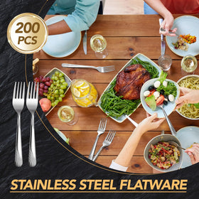 Bokon dishwasher-safe flatware for quick, easy cleanup.