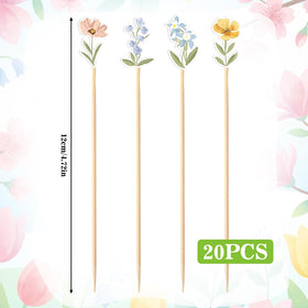 Durable 4.7 inch Bokon picks provide stylish table decoration for events
