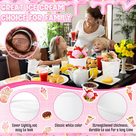 Bokon tight-sealing lids keep ice cream fresh and prevent spills.