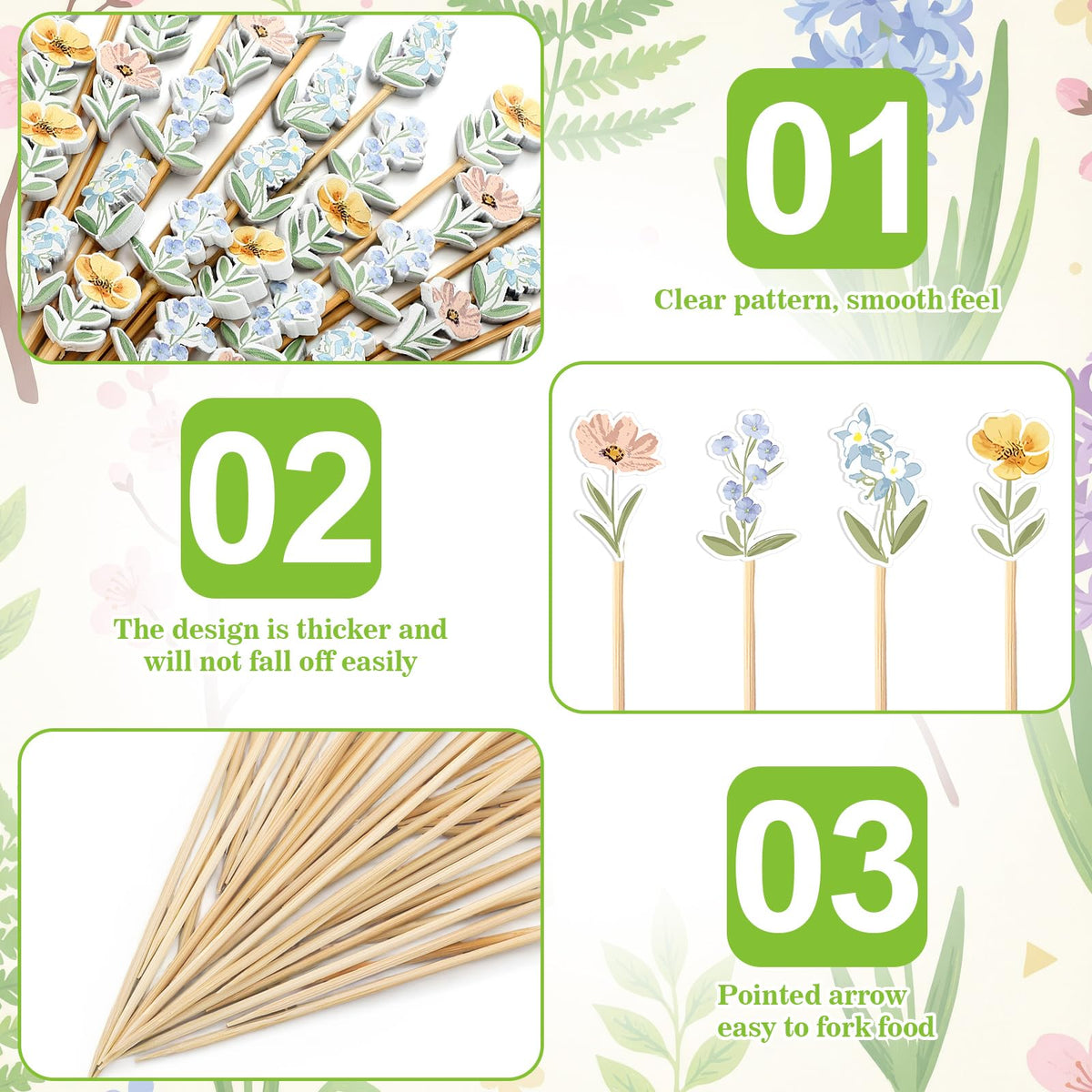 Bokon wildflower picks suitable for weddings and bridal showers with elegant flair