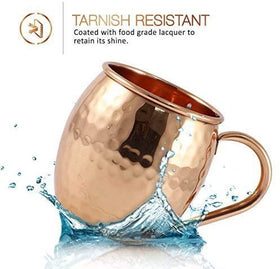 Bold and Divine copper mug helps keep drinks cool longer.