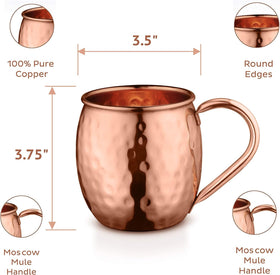 Bold and Divine food-safe pure copper mug for safe entertaining.