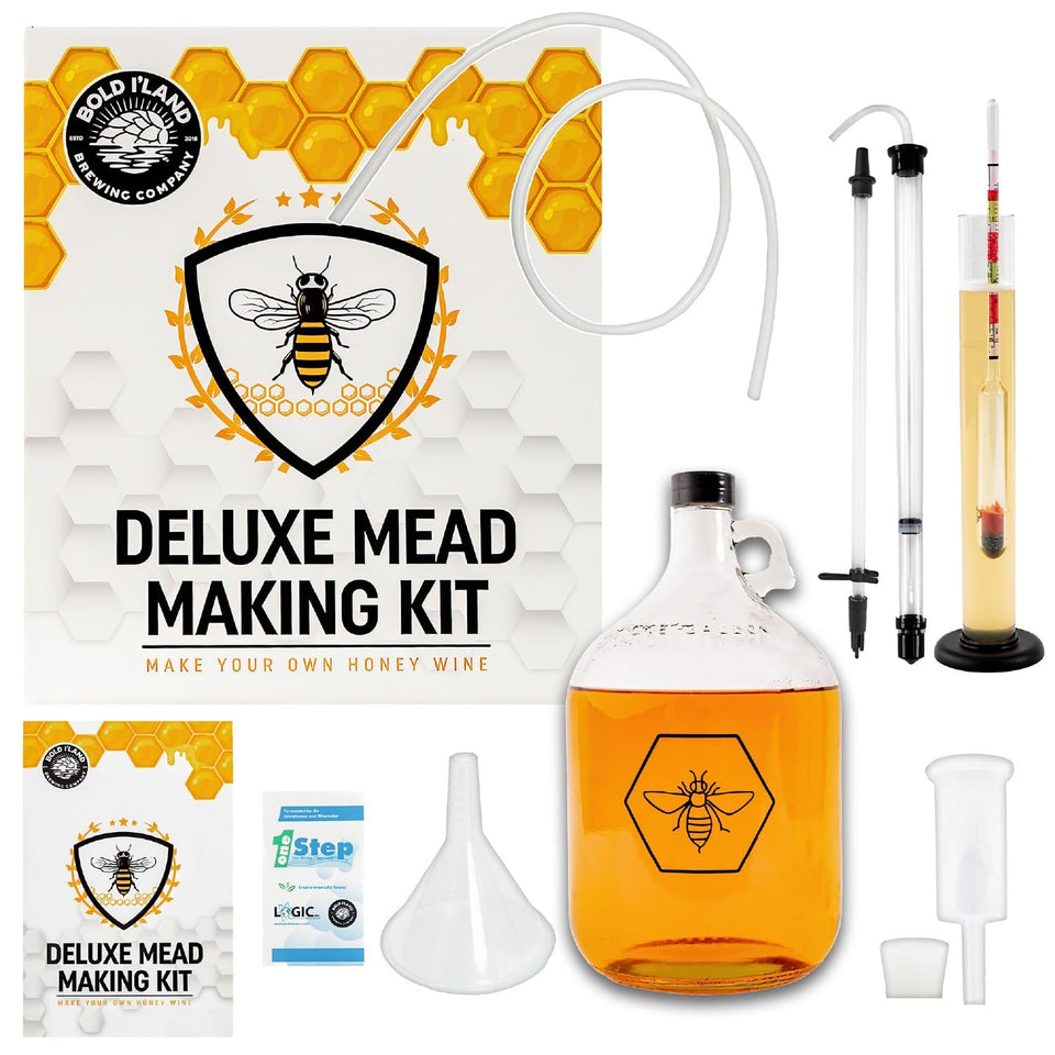 Bold I'Land complete mead making kit packaging, ideal for starting your first brew