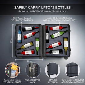 Boldworks foam inserts protect bottles during transport.