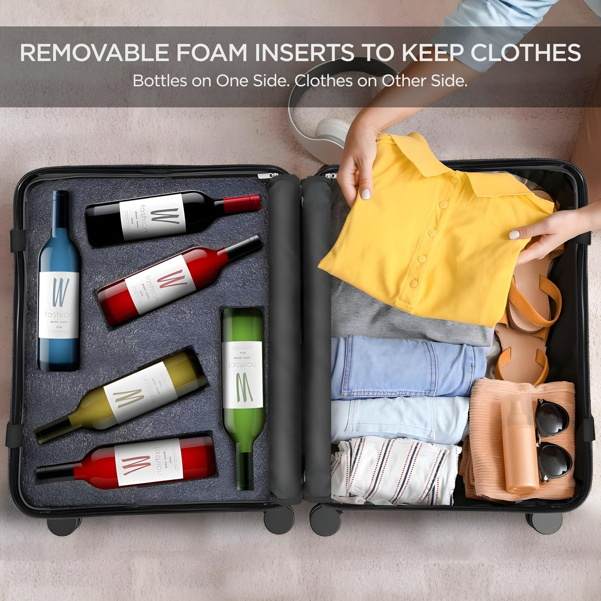 Boldworks organized compartments help you pack efficiently.