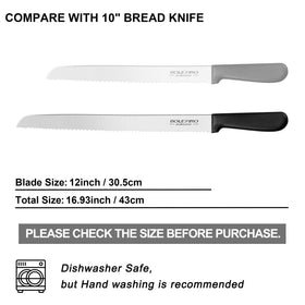BOLEXINO precision blade helps evenly slice bread without tearing