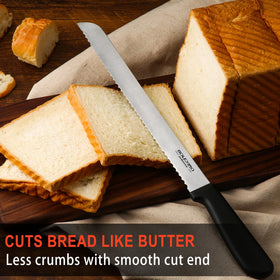 BOLEXINO slices bread with minimal crumbs for neat slices