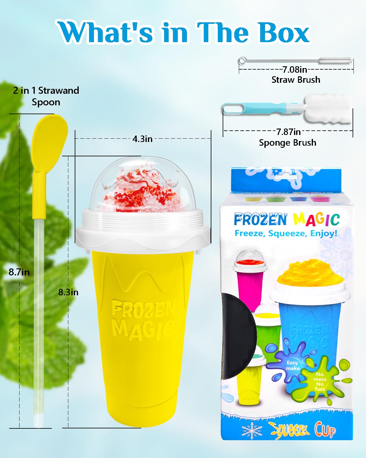 Bollove Slushie Cup safe silicone material for worry-free use.