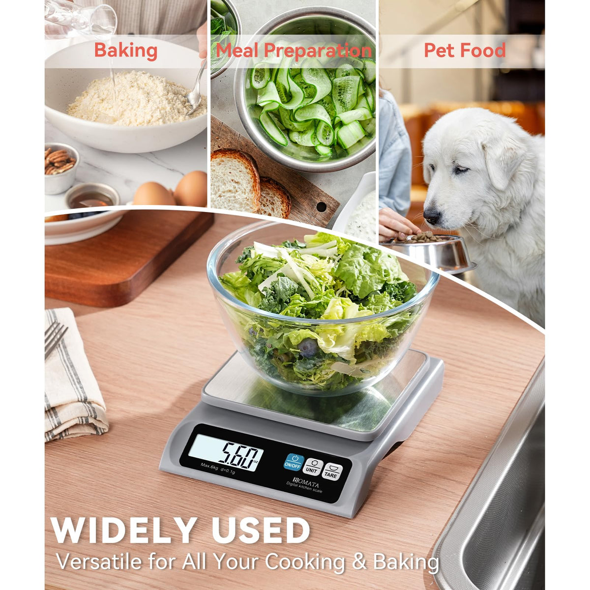 BOMATA scale with 12-month warranty for reliable performance