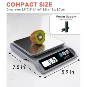 BOMATA compact kitchen scale fits small countertops and drawers