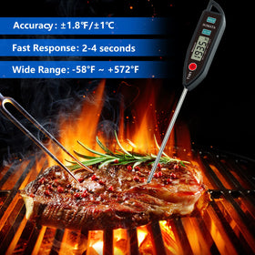 BOMATA instant-read thermometer delivers fast temperature results in seconds.