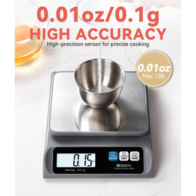 BOMATA kitchen scale with backlit LCD display for precise cooking