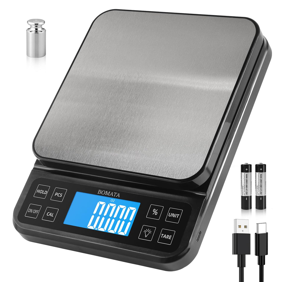 BOMATA large kitchen scale platform view reveals a spacious space for precise measurements.