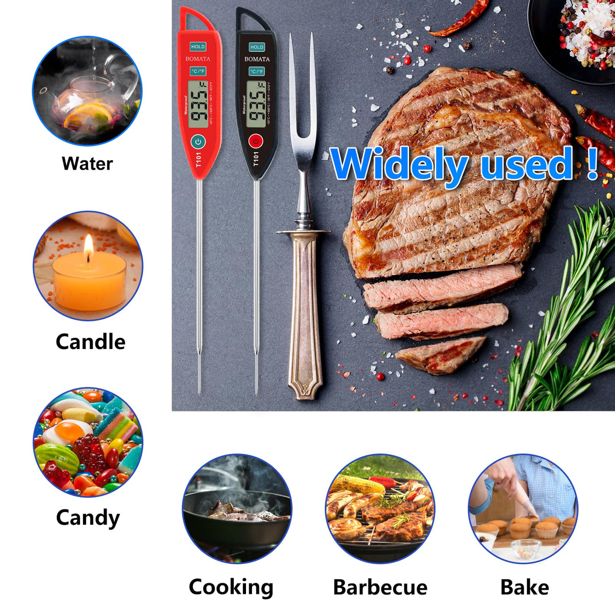 BOMATA 10-year warranty seal signaling durable kitchen tool